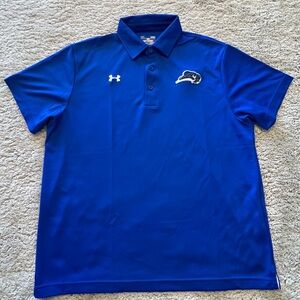 Under Armour Blue Polo with Blue Raider logo